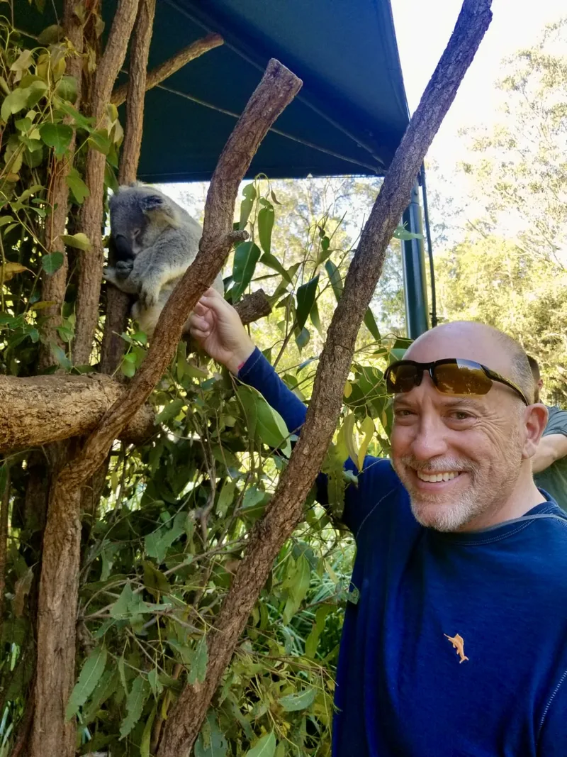 Todd Juenger at the Beerwah, Australia Zoo